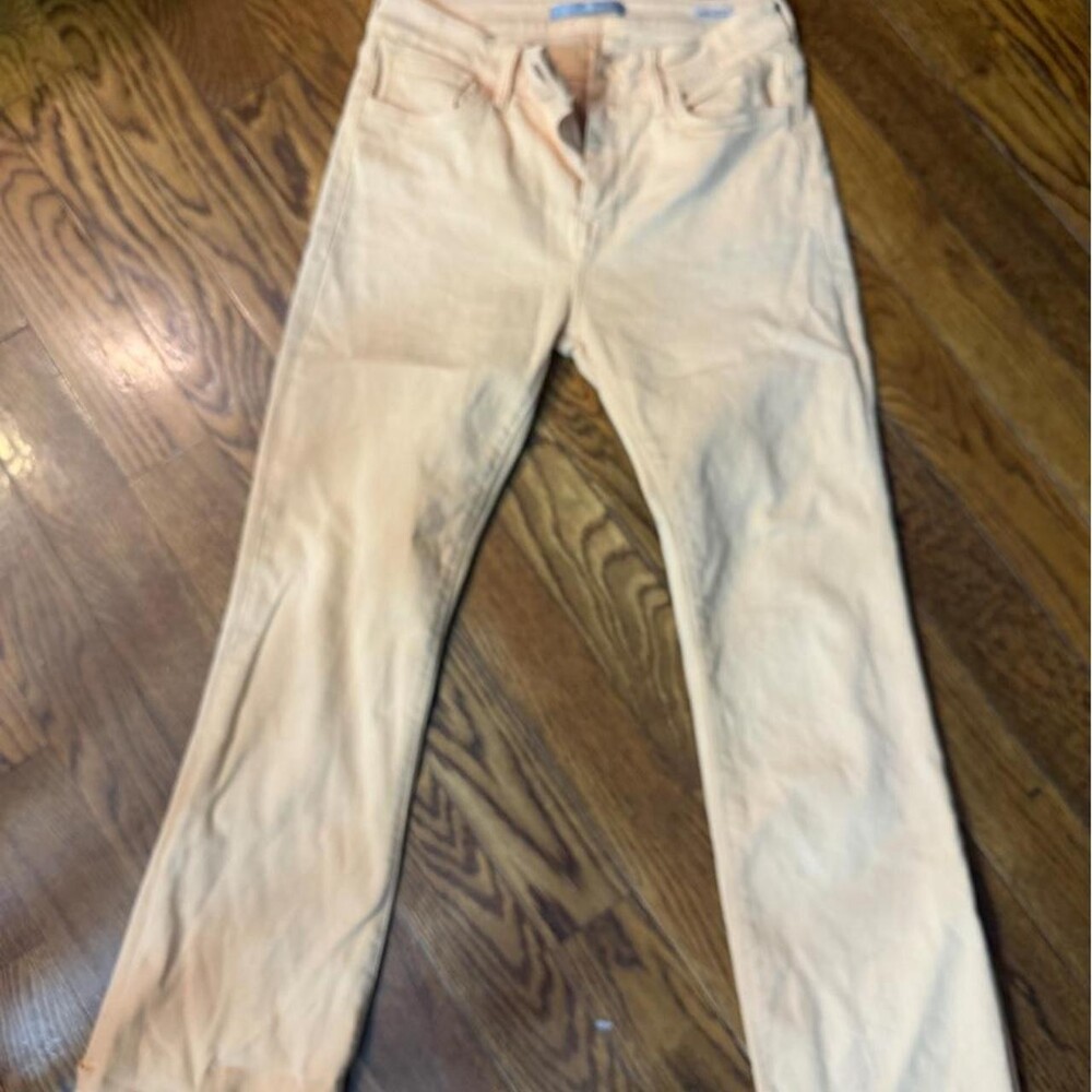 Mavi women’s cream/yellow high-waisted straight leg jeans Size 28/27 #highwaiste